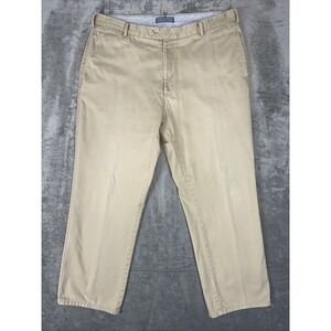 Peter Millar Pima‎ Cotton 38x28 Khaki Twill Straight Mens Chino Pants *READ